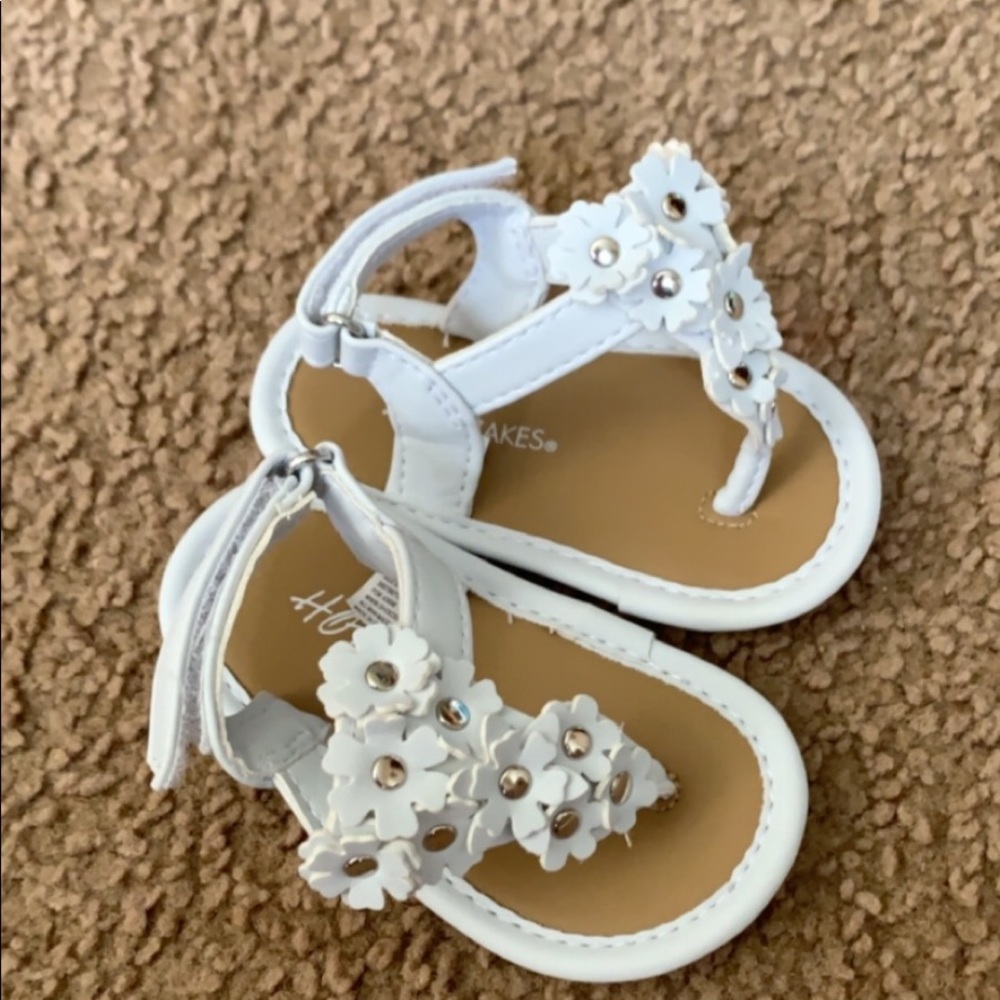 White sandals